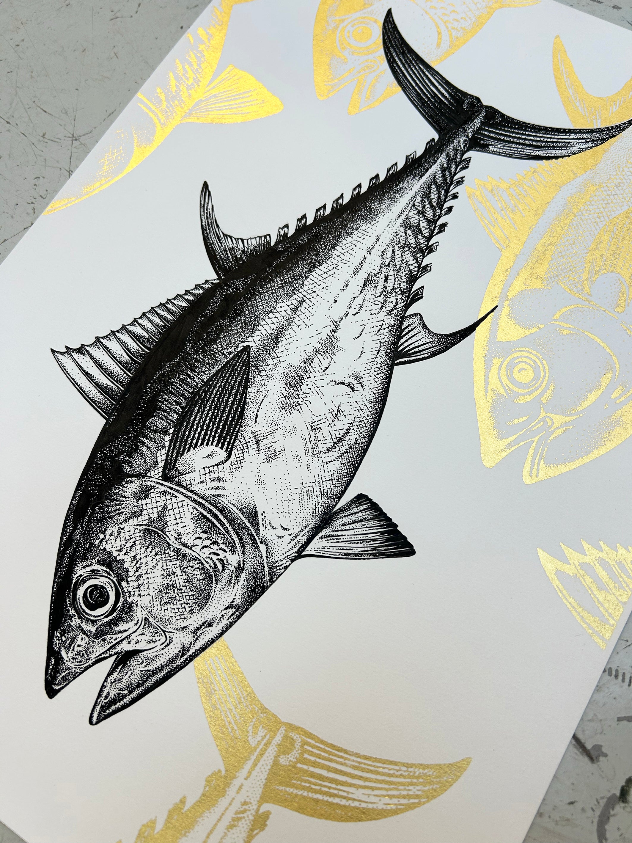 BLUEFIN TUNA - ORIGINAL DRAWING