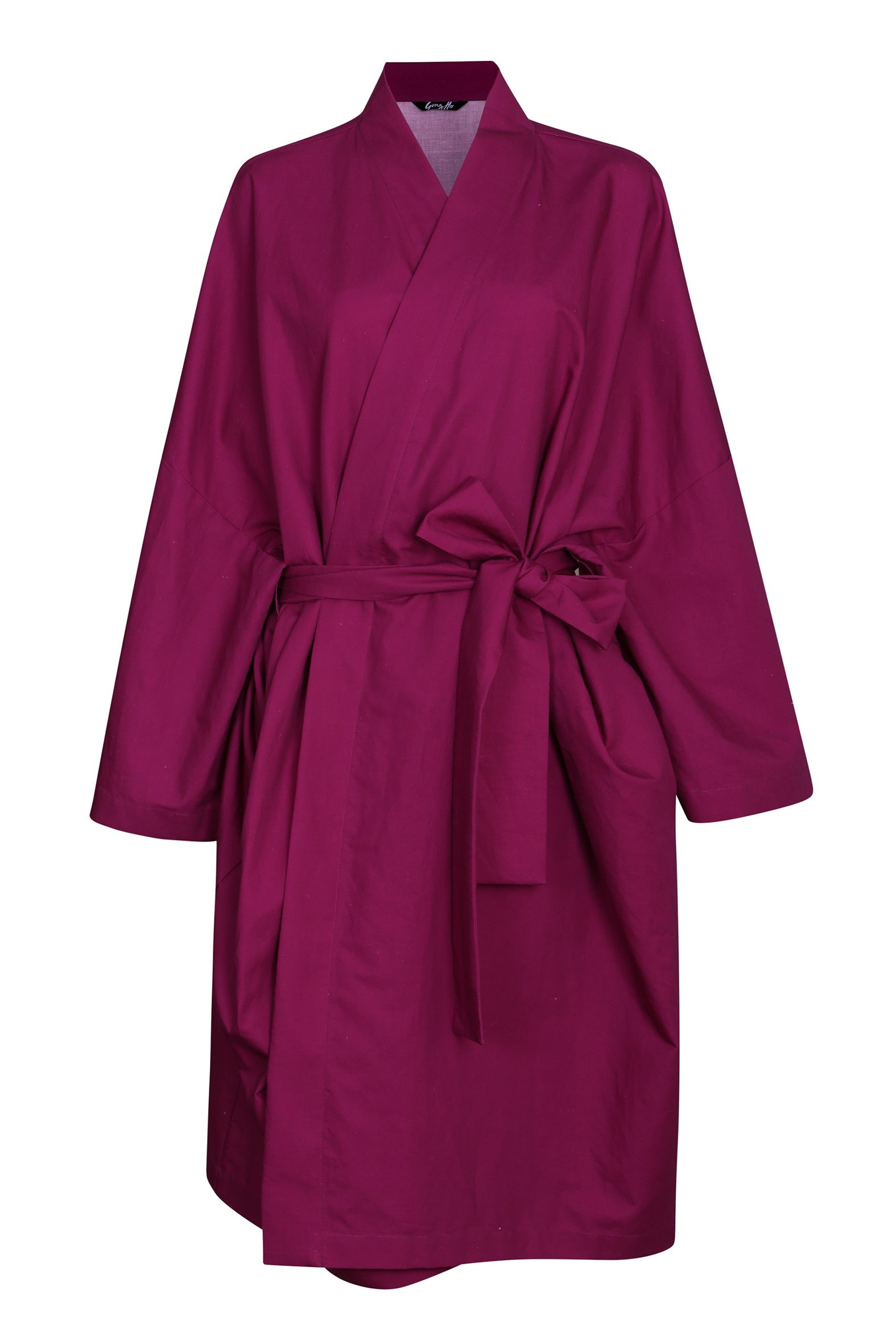 Magenta Robe in Organic Cotton / Hemp - SAMPLE