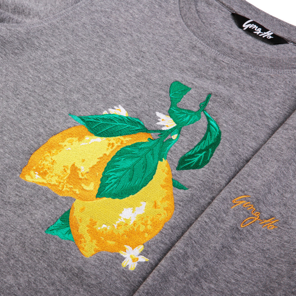 Lemon Sweatshirt Dress - SAMPLE