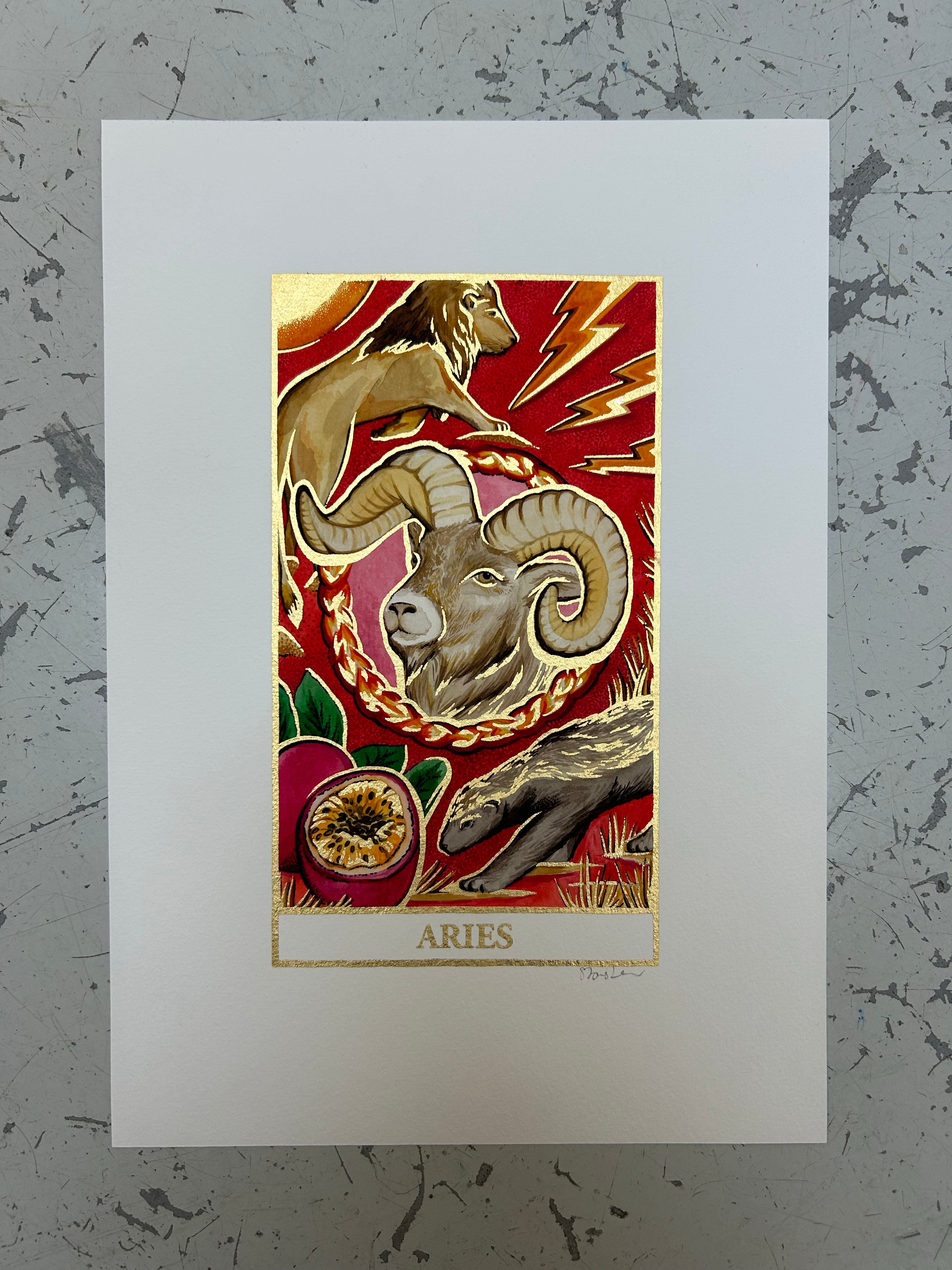 ARIES Zodiac Tarot Artwork