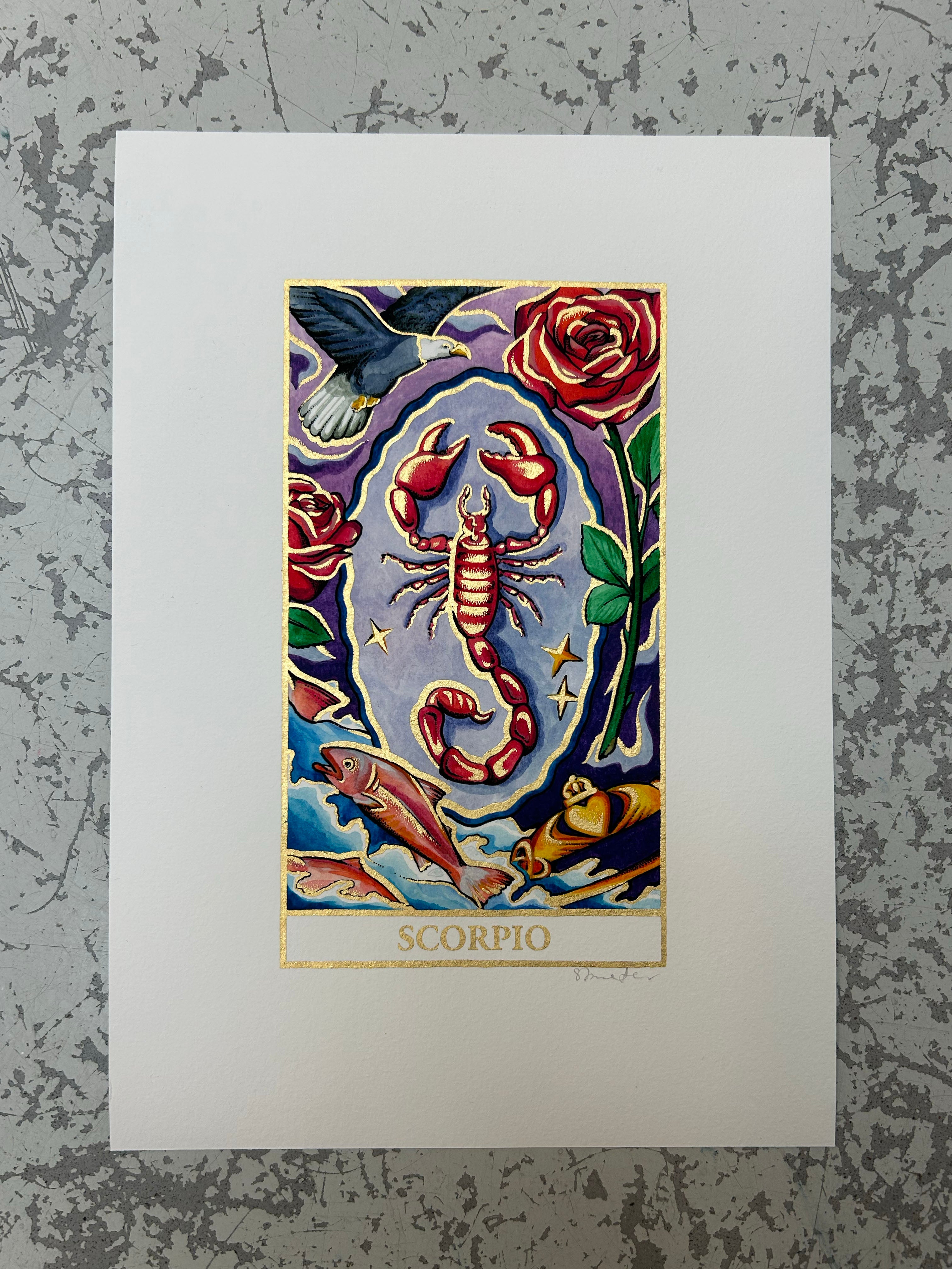 SCORPIO Zodiac Tarot Artwork