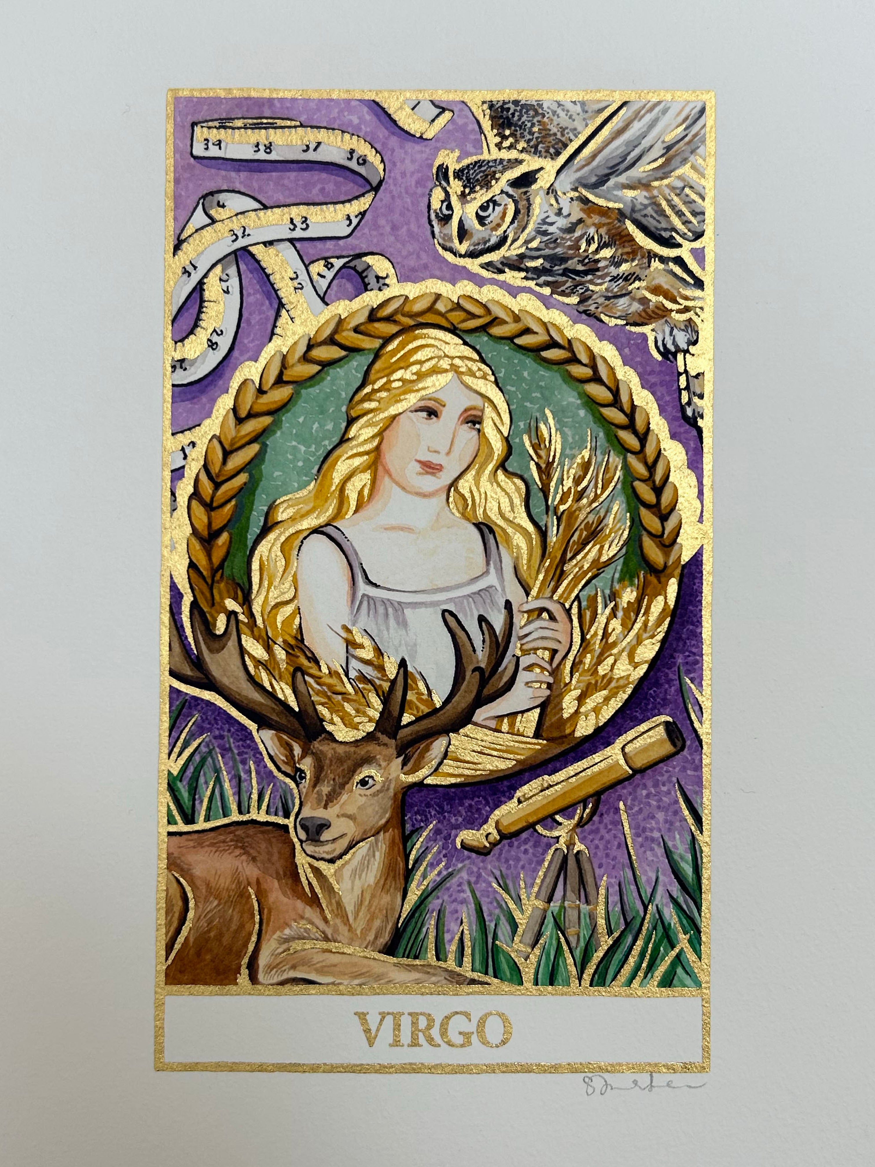 VIRGO Zodiac Tarot Artwork